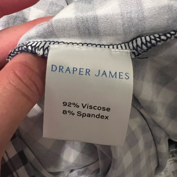 Draper James Kitty Dress in Navy/White Gingham Size Medium EUC - Picture 8 of 8